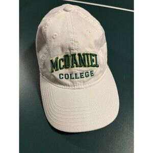 NEW McDaniel College StrapBack Dad Unstructured Hat Cap Westminster MD White